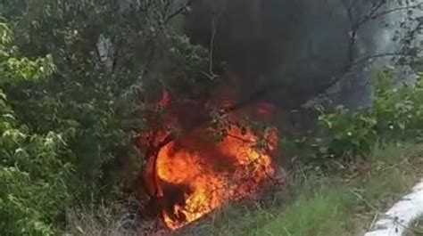 Casal morre carbonizado em acidente de trânsito em Lavras da Mangabeira