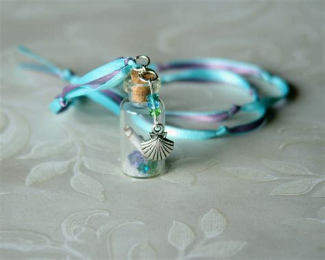 Message In A Bottle Fairy Dust Necklace Mermaid Magic