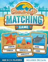 Beach Life Matching Game - Toy Box Michigan puzzles & games