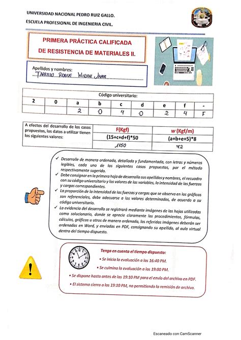 SOLUTION Primera Pr Ctica Resistencia De Materiales Studypool