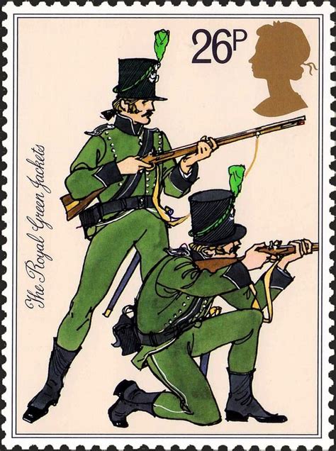 Stamp Riflemen Royal Green Jackets 1805 United Kingdom Of Great