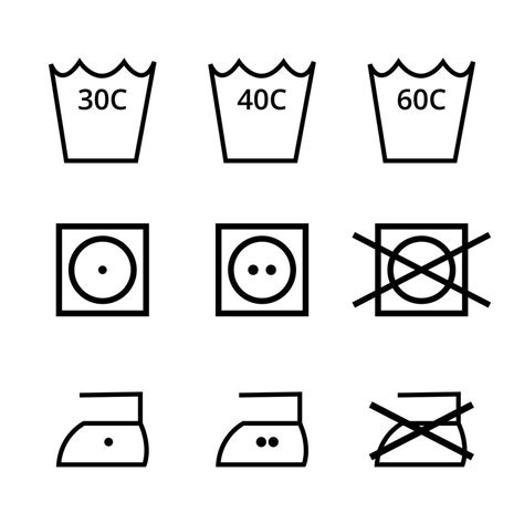 Paquete De Vectores De Símbolos De Lavado 226303 Vector En Vecteezy