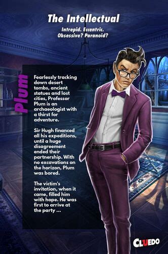 Professor Plum Cluedo Wiki Fandom