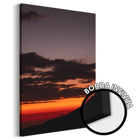 Quadro Decorativo Paisagem Ao Entardecer Por Do Sol Lindo Elo7