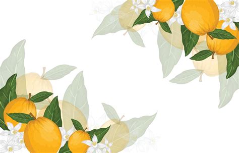 orange fruit floral background 4946091 Vector Art at Vecteezy