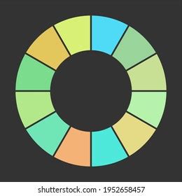 Pie Charts Vector Colorful Info Template12 Stock Vector Royalty Free