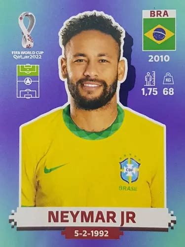 Figurinha Da Copa 2022 Bra17 Neymar Jr Brasil