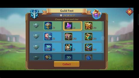 Collecting Guild Fest Rewards Lords Mobile Youtube