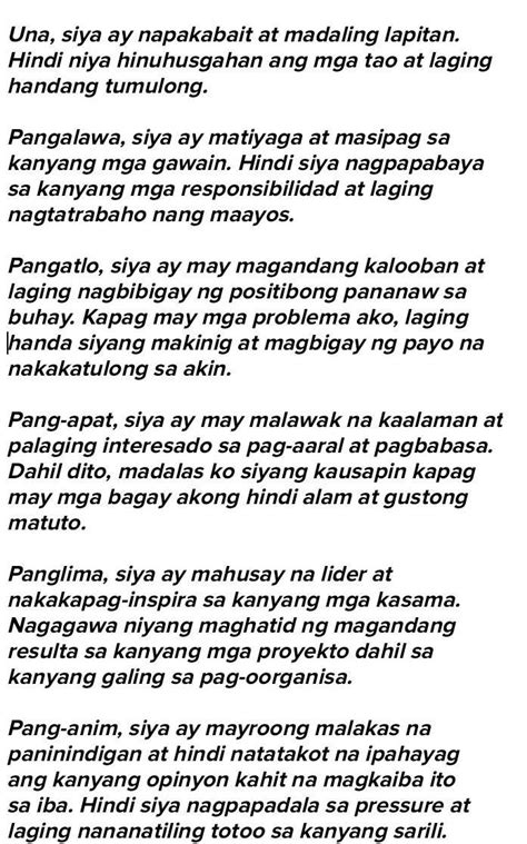 Gumawa Ng Sanaysay Tungkol Sa Kaibigan Mong Hinahangaan Pangungusap