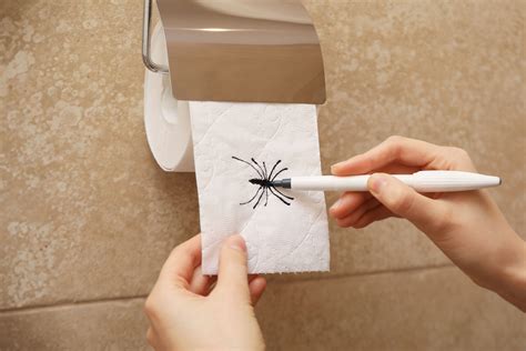 Toilet Paper Spider Prank