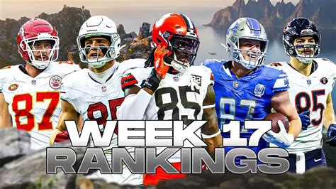 Fantasy Football Tight End Rankings Week