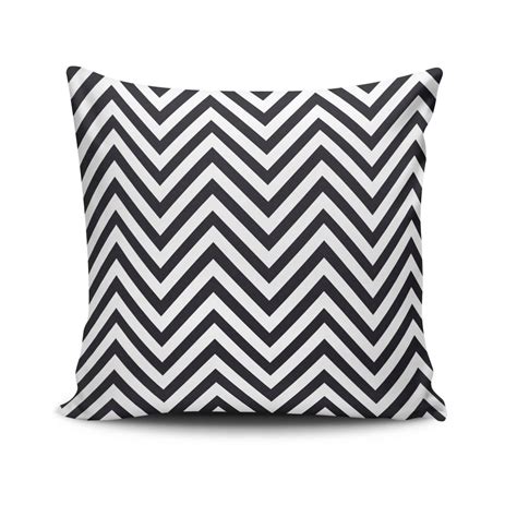 Coussin Twain X Cm Tissu Motif Zigzag Noir Et Blanc Leroy Merlin