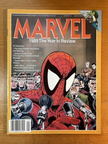 MARVEL 1989 THE YEAR IN REVIEW Todd McFarlane Spider Man Cover VF