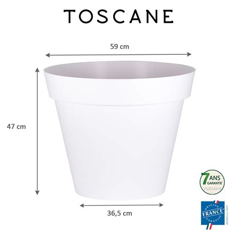 Pot Rond Diam Tre Cm Litres Toscane Eda Plastiques