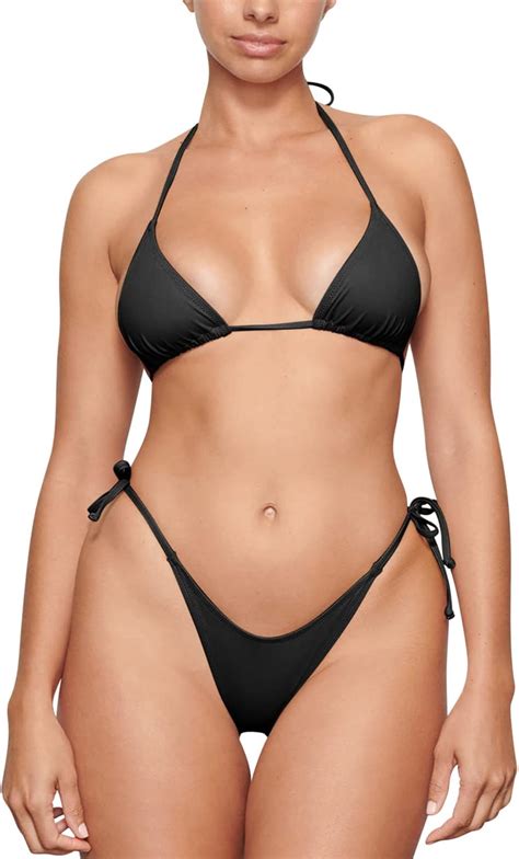 Amazon Metallic String Bikini For Women Sexy Beach Glitter