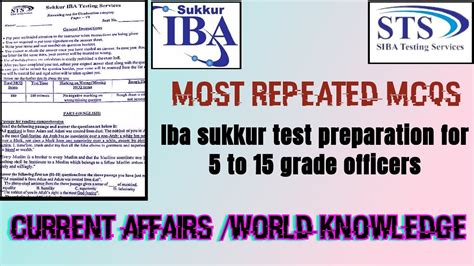 Sts Screening Test Most Repeated Mcqs Of Current Affairs Iba