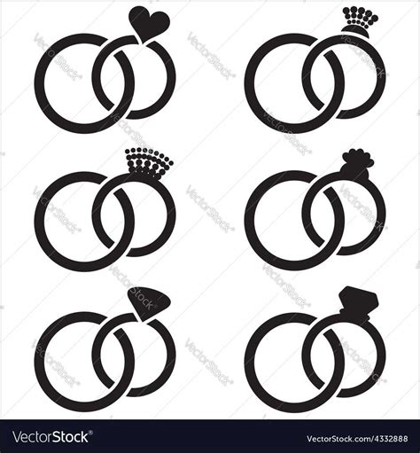 silhouette wedding rings vector Archives - ADDICFASHION