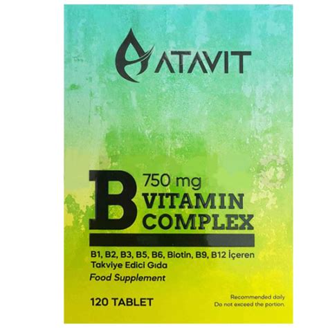 Atavit B Vitamin Complex 750 Mg 120 Tablet Nar Ecza