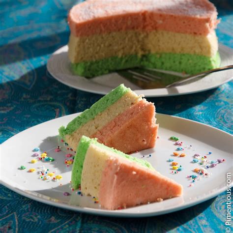 Bolu Pelangi Kukus Rainbow Steamed Cake Pimentious