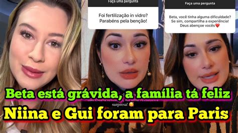 família Santina Beta está grávida vai ser mamãe ela respondeu e tirou