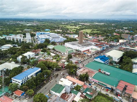 Trece Martires, Cavite, Philippines - Aerial of the city center, Tower ...