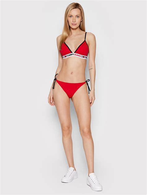 Tommy Jeans Bikini Oberteil UW0UW03351 Rot Modivo De