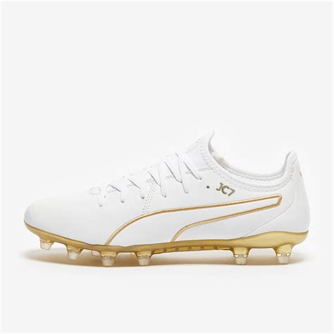 Puma King Pro Fg Whitegold Firm Ground Mens Soccer Cleats