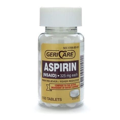 Aspirin Mg Uncoated Tablets Bottle Mcguff