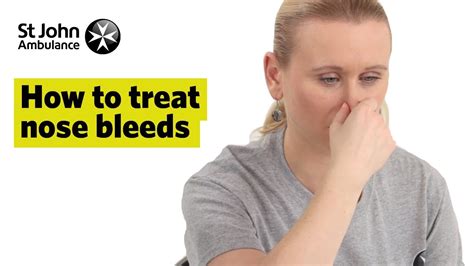 How to Treat Nose Bleeds – First Aid Training – St John Ambulance ...