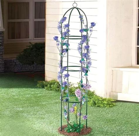 Pergola ogrodowa kolumna 190 cm na kwiaty powojnik róża bluszcz