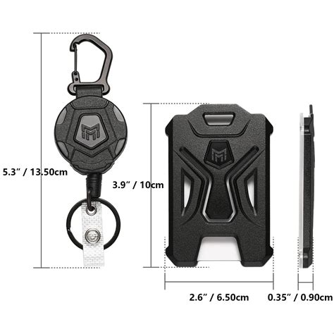 Snapklik MNGARISTA Retractable Badge Holder Heavy Duty Carabiner