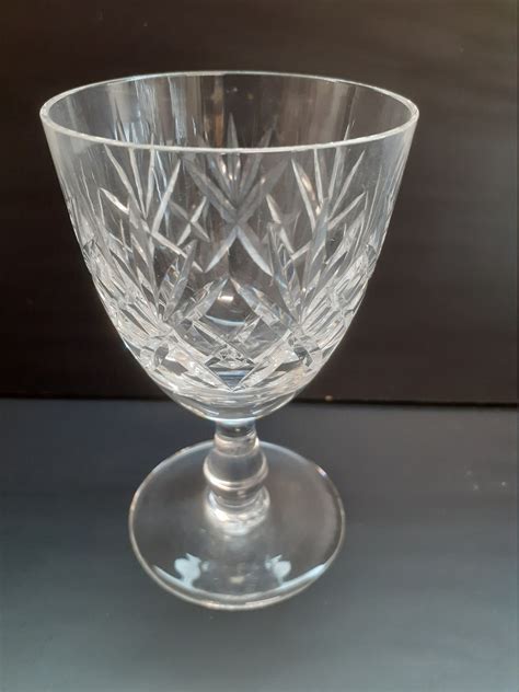 Vintage Edinburgh Crystal Lochiel Set Of 3 Sherry Glasses 4 Etsy