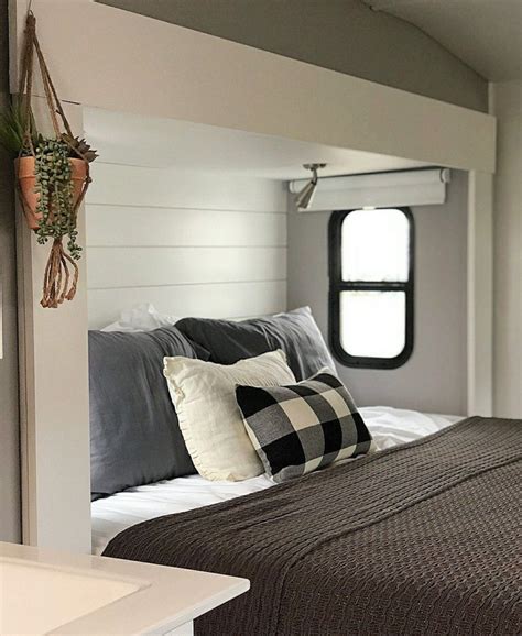 Cozy RV Bedroom Ideas In 2020 Camper Decor Remodel Bedroom Bedroom