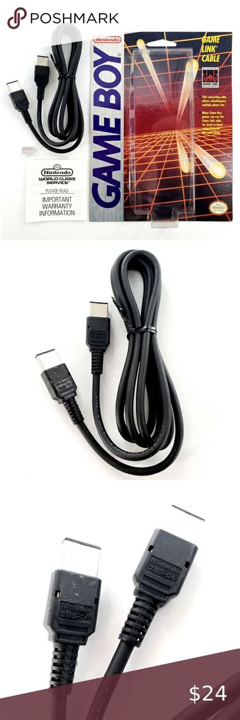 Official Nintendo Game Boy Game Link 2 Player Cable Dmg 04 Oem New Open