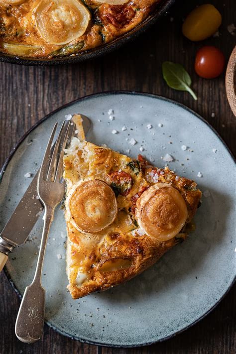 Goats Cheese Frittata With Spinach And Tomatoes The Last Food Blog