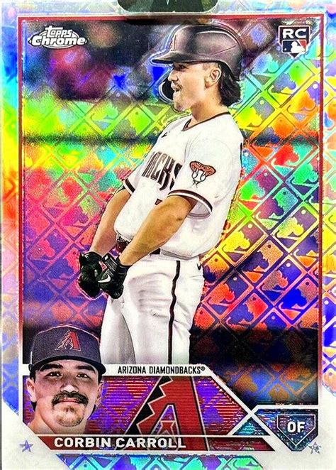 Corbin Carroll Topps Chrome Logofractor Edition Sp Variation