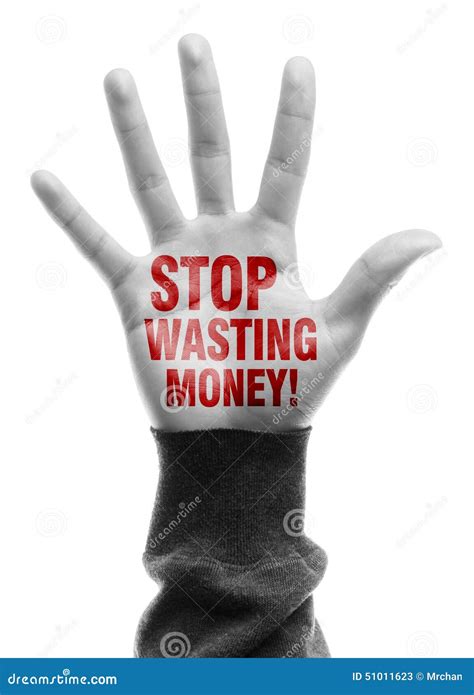 Stop Wasting Money Stock Image Image Of Finance Bill 51011623