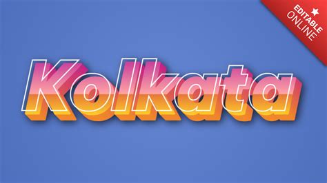 Kolkata Text Effect Generator Textstudio