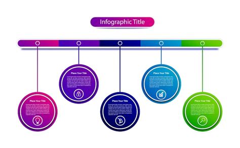 Premium Vector Hanging Rounded Infographic