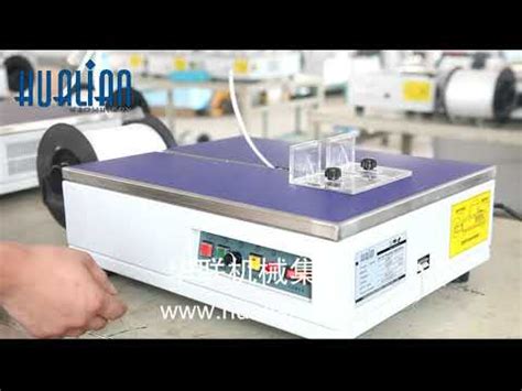 Hualian Kzb T Table Type Semi Automatic Strapping Machine Youtube