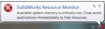 Solidworks Is Running Critically Low On Windowing Resources Shop