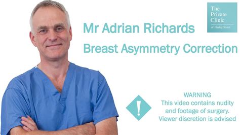 Breast Asymmetry Correction Surgery With Mr Adrian Richards Youtube