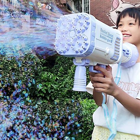 The Ultimate Handheld Bubble Machine Holes Rechargeable