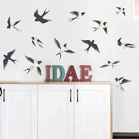 Amazon Flock Of Birds Flying Wall Decals Stickers Peel And Stick