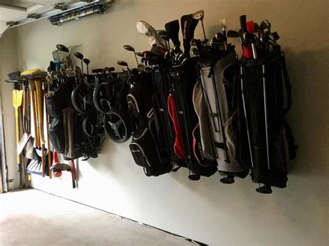 Golf Bag Storage Rack The Perfect Solution For Your Garage Garage Ideas