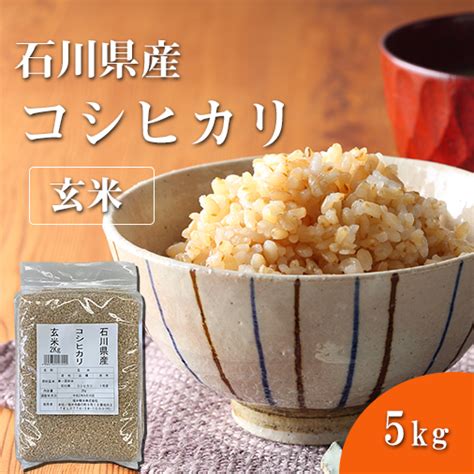 福井精米 令和5年度産 石川県産 こしひかり玄米 コシヒカリ お米 5kg 白米 通販 ヤマキシオンラインショップ