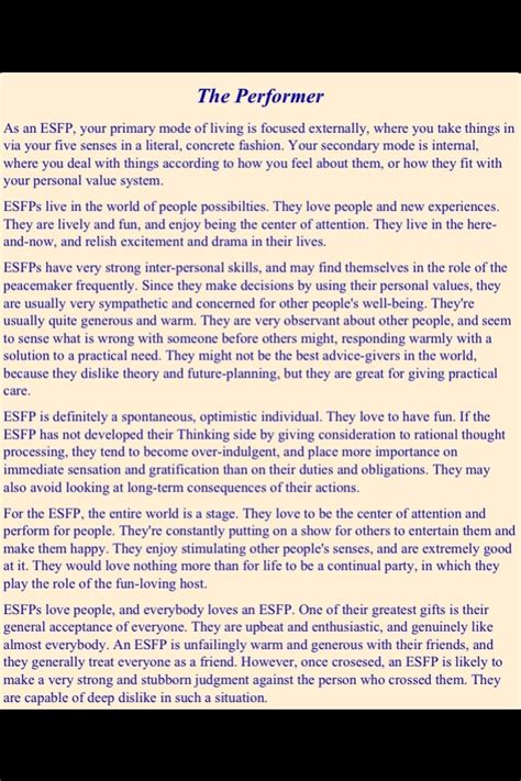 images  esfp personality  pinterest personality types