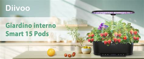 Diivoo Serra Idroponica Wifi Smart Garden Da Interno Con Led Lampada