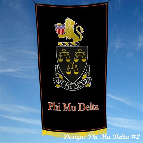 Phi Mu Delta Officially Licensed Flag Banner Etsy