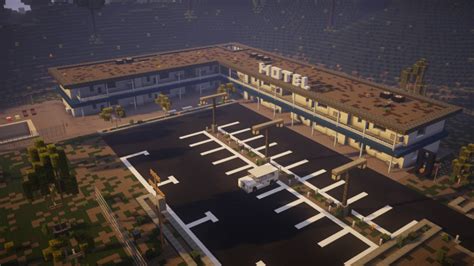 Motel Mansion District Minecraft Map Minecraft City Minecraft City